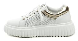 T. Sokolski T.Sokolski W26-658 bílo zlaté dámské polobotky na platformě