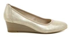 Tamaris 1-22320-42 champagne dámské lodičky na klínku