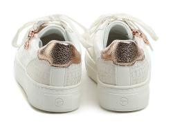 Tamaris 1-23736-42 bílé dámské polobotky se zlatorůžovým prvkem