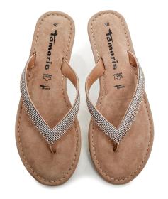 Tamaris 1-27129-44 růžové glam dámské žabky