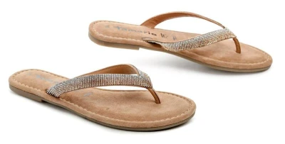 Tamaris 1-27129-44 růžové glam dámské žabky