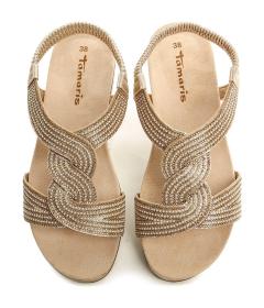 Tamaris 1-28200-44 béžové dámske sandále