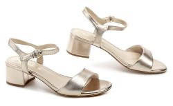 Tamaris 1-28249-42 svetlo zlaté dámske sandále na podpätku