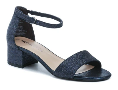 Tamaris 1-28295-42 navy glam dámské sandály na podpatku Tamaris 1-28295-42 navy glam dámské sandály na podpatku