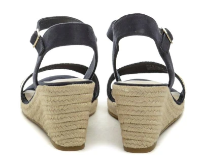 Tamaris 1-28329-42 navy dámské sandály na klínku