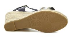Tamaris 1-28329-42 navy dámské sandály na klínku