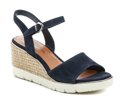 Tamaris 1-28360-44 navy dámské sandály na klínku Tamaris 1-28360-44 navy dámské sandály na klínku