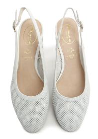 Tamaris 8-89501-42 biela dámska letná obuv na podpätku