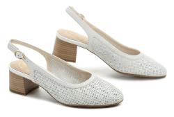 Tamaris 8-89501-42 biela dámska letná obuv na podpätku