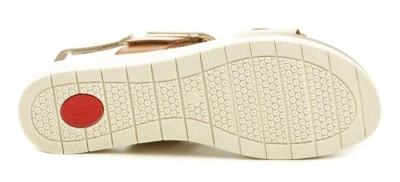 Tamaris Comfort 8-58706-42 béžovo hnědé dámské nadměrné sandály