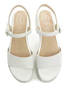 Tamaris Comfort 8-58708-42 bílé dámské nadměrné sandály