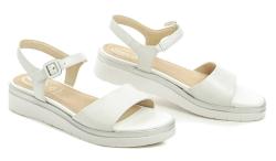 Tamaris Comfort 8-58708-42 bílé dámské nadměrné sandály
