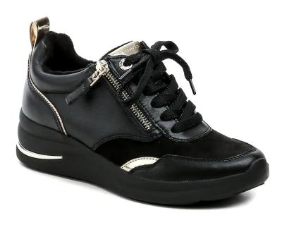Tamaris Comfort 8-83714-43 černé dámské polobotky na klínku