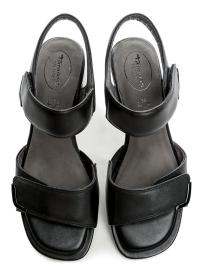 Tamaris Comfort 8-88317-44 čierne dámske sandále na podpätku