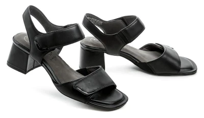 Tamaris Comfort 8-88317-44 černé dámské sandály na podpatku