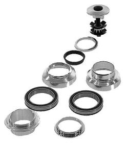 Tange Seiki 1[34]1/8 Ložiska černé složení hlavové a-head