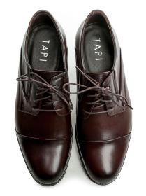 Tapi A-7579 tmavě hnědá pánská společenská obuv