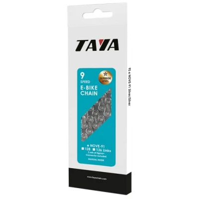 Taya Řetěz eNOVE-91 stříbrný 9 sp., 136 čl.