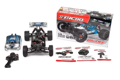 Team Corally Syncro modrá RTR 2WD 3-4S buggy