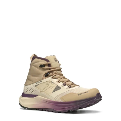 Tecnica Agate S MID GTX beige/violet dámské outdoor boty + sleva 300,- na příslušenství