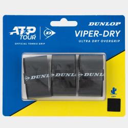 Tenis omotávky DUNLOP ATP VIPER-DRY Overgrip 0,6 mm černá Tenis omotávky DUNLOP ATP VIPER-DRY Overgrip 0,6 mm černá