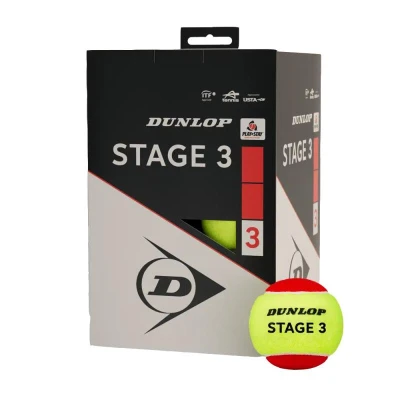 DUNLOP STAGE 3 (12 ks) Tenisové míče DUNLOP STAGE 3 (12 ks) Tenisové míče