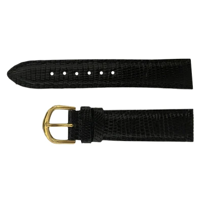 Timex originální kožený 19mm černý řemínek