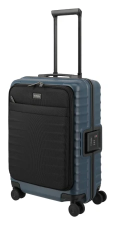 Titan Overseas S Front pocket Midnight blue kabinový kufr