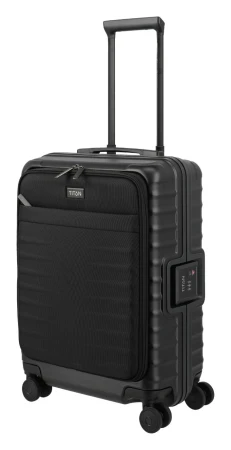 Titan Overseas S černý kabinový kufr