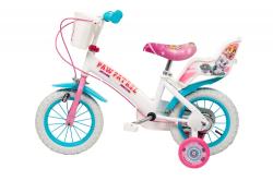 Toimsa Tlapková Patrola bílé 12 dětské kolo + reflexní sada