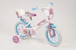 Toimsa Tlapková Patrola bílé 14 dětské kolo + reflexní sada