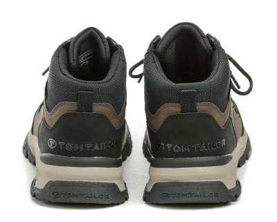 Tom Tailor 6380420004 černo hnědé pánské zimní boty