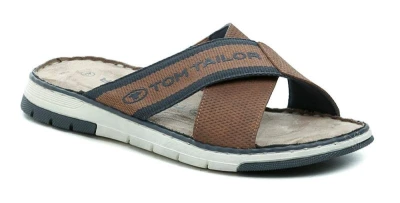 Tom Tailor 7480210004 hnědé pánské nazouváky Tom Tailor 7480210004 hnědé pánské nazouváky