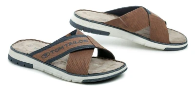 Tom Tailor 7480210004 hnědé pánské nazouváky