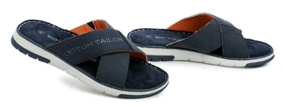 Tom Tailor 7480210004 modré pánské nazouváky