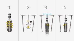 Topeak Pumpa Nano Airbooster + 25g Co2 Náplň