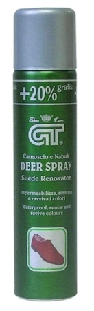 Tradigo Giovanni Šedé renovátor na semiš GT Deer Spray 250 ml POUZE červená (VÝPRODEJ)