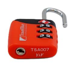 Travel Blue Combi TSA Lock Red