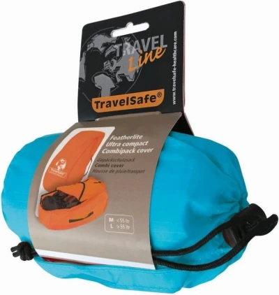 TravelSafe Combipack L azurová pláštěnka přes batoh