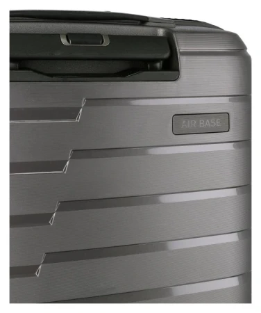 Travelite Air Base 4w S Front pocket Anthracite kufr + kosmetická taštička zdarma