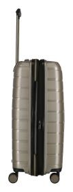 Travelite Air Base M Champagne metallic kufr + kosmetická taštička zdarma