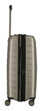 Travelite Air Base M Champagne metallic kufr + kosmetická taštička zdarma
