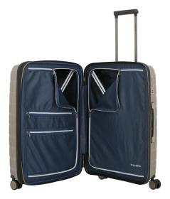 Travelite Air Base M Champagne metallic kufr + kosmetická taštička zdarma