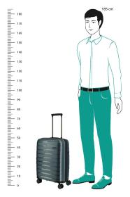 Travelite Air Base S Ice blue kufr + příruční váha zdarma