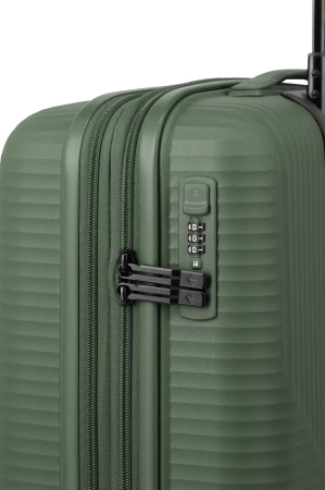 Travelite Air Stripe 4w S exp zelený kabinový kufr