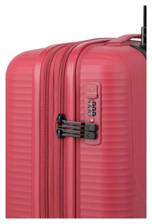 Travelite Air Stripe 4w S exp červený kabinový kufr