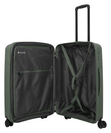 Travelite Air Stripe M zelený cestovní kufr