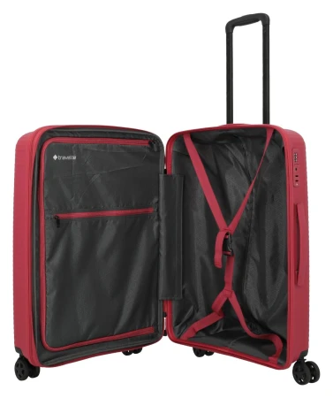 Travelite Air Stripe M červený cestovní kufr