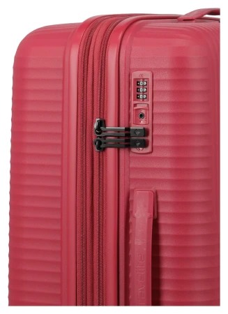 Travelite Air Stripe M červený cestovní kufr