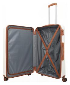 Travelite Bali L White/Cognac kufr
